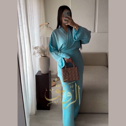 Ensemble Princesse Chic À 2 Pcs En Crêpe Froissé